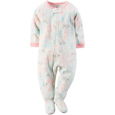Carter’s Little Girls Footed Fleece PJ (3T, Winter)