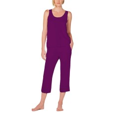 Charter Club Plus Size Lace-Trim 2pc Pajama Set (Purple Sage, 3X)
