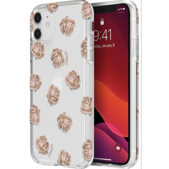  Protective Case for iPhone 11 (Clear/Pink/Glitter)