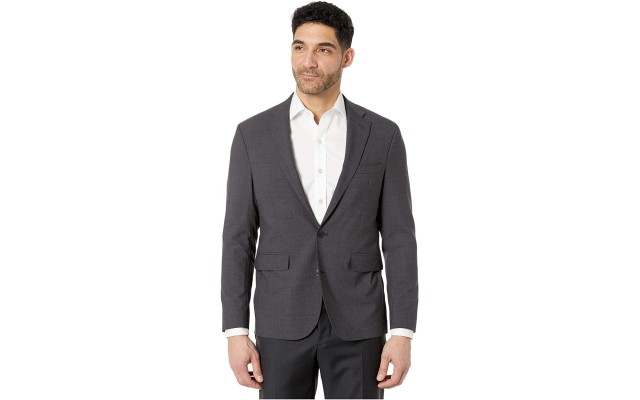  Men’s Slim Fit Stretch Suit Separates-Custom Jacket & Pant Size Selection (Charcoal Jacket, 46L)