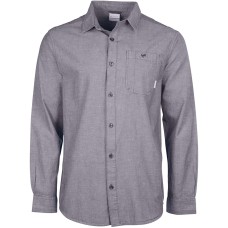 Columbia Men’s Big South Fork Long Sleeve Shirt (Gray, Small)