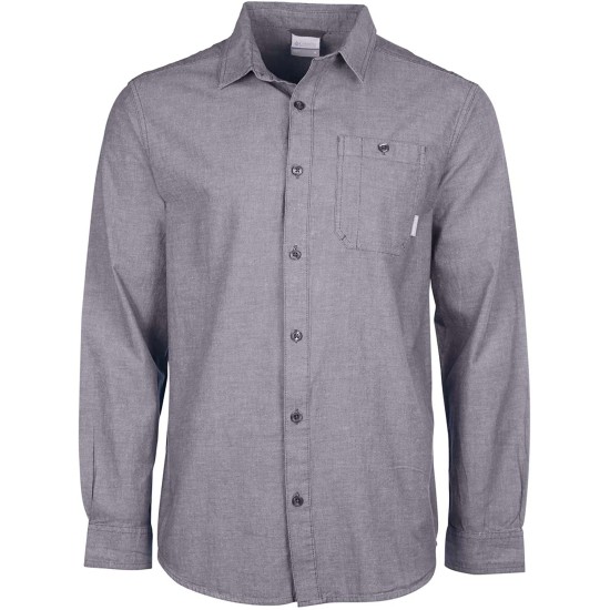 Men’s Big South Fork Long Sleeve Shirt (Gray, Small)