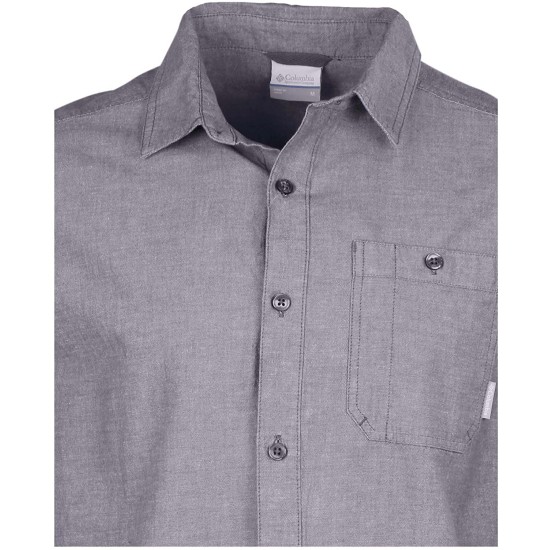  Men’s Big South Fork Long Sleeve Shirt (Gray, Small)