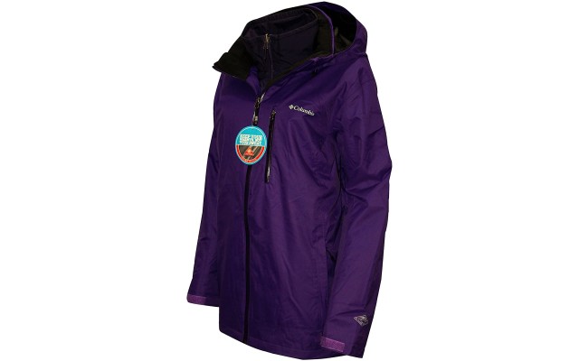  Women’s Plus Nordic Point II Interchange 3 in 1 Jacket (Purple, 1X)