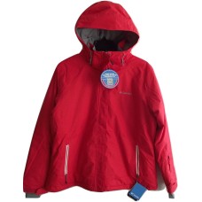 Columbia Women’s POWderhouse II Jacket (Red Hibiscus, Large)