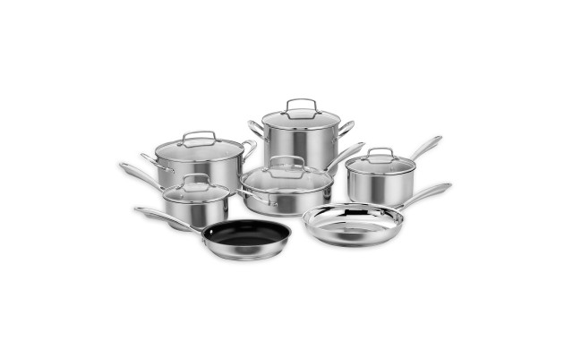  Professional 12-Pc. Stainless Cookware Set
