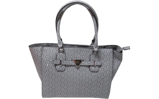  Women’s Purse Handbag Huron Tote Signature Logo Grey