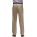  Men’s Premium No Iron Classic Fit Expandable Waist Flat Front Pants (Khaki, 36×29)