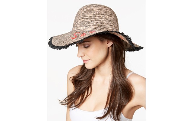  Concepts Sea La Vie Fringe Floppy Hat (Soft Pink, One Size)