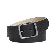 INC International Concepts Women’s Washed Metallic Belt (Black, Small)