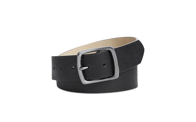  Women’s Washed Metallic Belt (Black, Small)
