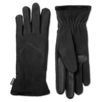 Isotoner Signature Women’s Fleece Touchscreen Gloves (Black)