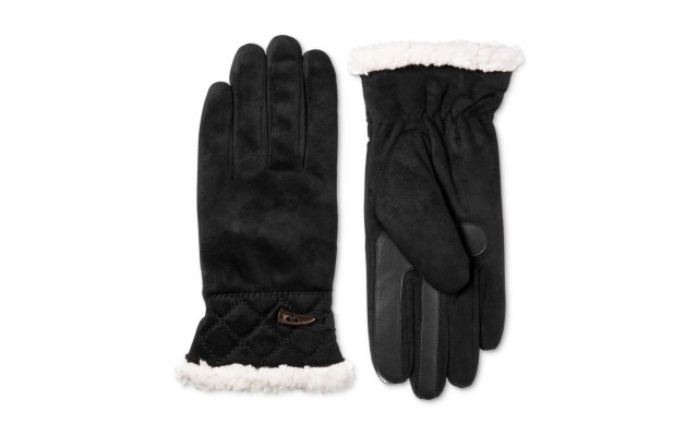  Signature Women’s smartdri Microsuede Touchscreen Gloves (Black, S/M)