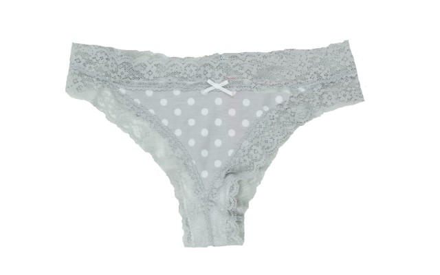  Women's by fer Moore Cheeky Lace-Trim Thongs Panty