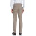  Men’s Stretch Heather Herringbone Slim Fit Flat Front Flex Waistband Dress Pant (Oatmeal, 32X30)