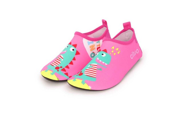 Kids Summer Non-Slip Lightweight Swim Water Shoes, Aqua Socks, Pool & Beach Walking Shoes for Toddlers, Kids, Boys and Girls