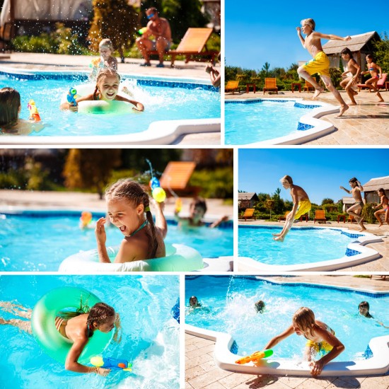Kids Summer Non-Slip Lightweight Swim Water Shoes, Aqua Socks, Pool & Beach Walking Shoes for Toddlers, Kids, Boys and Girls, Sailor Girl, Toddler 7.5/8