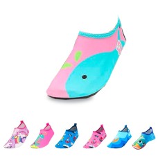Kids Summer Non-Slip Lightweight Swim Water Shoes, Aqua Socks, Pool & Beach Walking Shoes for Toddlers, Kids, Boys and Girls