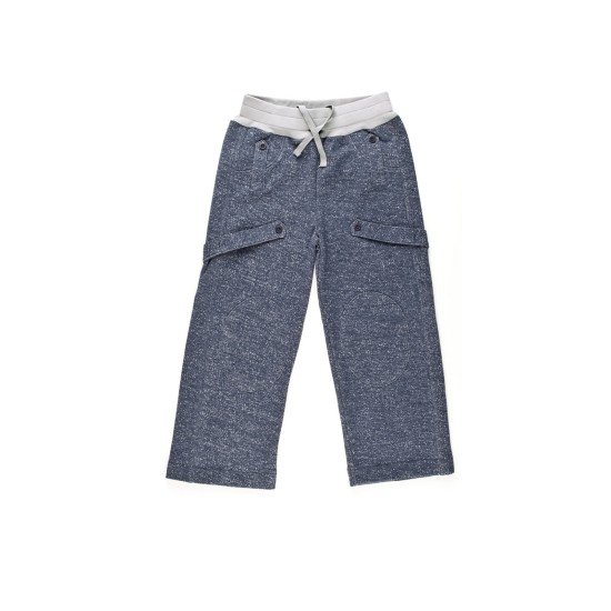  Boys Casual Pants – Soft Cotton, Pull-On/Drawstring Closure, Dark Denim, 5