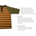  Boys Solid Cargo Polo Peruvian Cotton T-Shirt – Long Sleeve, Polo Neck With 3 Buttons, Army Stripe, 3