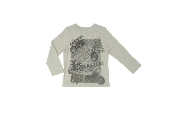  Boys Solid Cargo Polo Peruvian Cotton T-Shirt – Long Sleeve, Polo Neck With 3 Buttons, Faster, 2