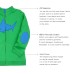  Boys Striped Peruvian Cotton Pullover Hoodie – Long Sleeve, Crewneck With 3 Buttons, Apple, 5