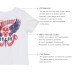  Toddler Baby Boys Tiger, Compass Graphic Printed Peruvian Cotton Short Sleeve T-Shirt for 2, 3, 4, 5, 6, 8 Years, Skull, 2