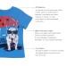  Toddler Baby Boys Tiger, Compass Graphic Printed Peruvian Cotton Short Sleeve T-Shirt for 2, 3, 4, 5, 6, 8 Years, Cobalt, 2