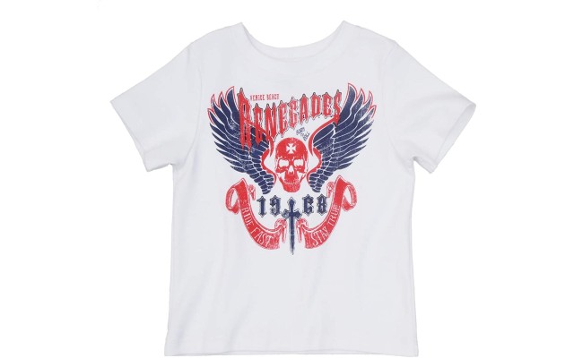  Toddler Baby Boys Tiger, Compass Graphic Printed Peruvian Cotton Short Sleeve T-Shirt for 2, 3, 4, 5, 6, 8 Years, Skull, 2