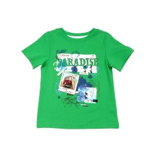 Kleverkids Toddler Baby Boys Tiger, Compass Graphic Printed Peruvian Cotton Short Sleeve T-Shirt for 2, 3, 4, 5, 6, 8 Years