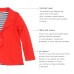  Toddler Girls Polka Dots Blazer Jacket  – Notched Lapel, Two Button Closures, Crimson, 2
