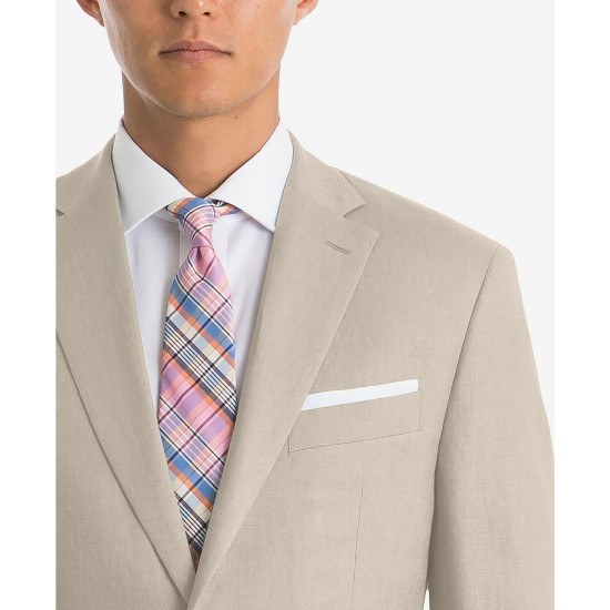 Lauren Ralph Lauren Men’s UltraFlex Classic-Fit Sage Linen Sport Coat, Tan, 44