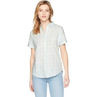 Levi’s Women’s Sadie Short-Sleeve Shirt (Bufflehead Snow White,M)