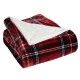  Ultimate Faux Fur Throw Ultra Soft 2-pack, Red