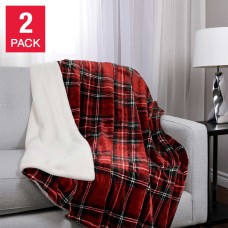 Life Comfort Ultimate Faux Fur Throw Ultra Soft 2-pack