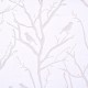 Madison Park Averil Sheer Burnout Bird Grommet Curtain Panel (White, 50×63)