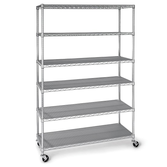 Member’s Mark 6-Tier NSF Steel Wire Shelving, 47.5″ x 18″ x 72″