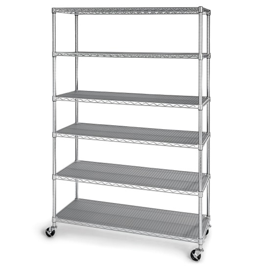 Member’s Mark 6-Tier NSF Steel Wire Shelving, 47.5″ x 18″ x 72″