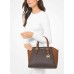  Large Ciara Top Zip Womens Satchel, Brown