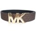  Women's Mk Logo Reversible Belt, Brown/Black, Large