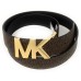  Women's Mk Logo Reversible Belt, Brown/Black, Large