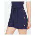  Womens Navy Sleeveless Jewel Neck Romper (Navy, Small)