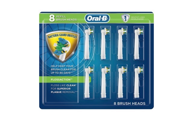  FlossAction Replacement Electric Toothbrush Head (8 ct.)