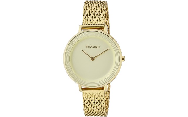  Women’s SKW2333 Ditte Gold Mesh Watch