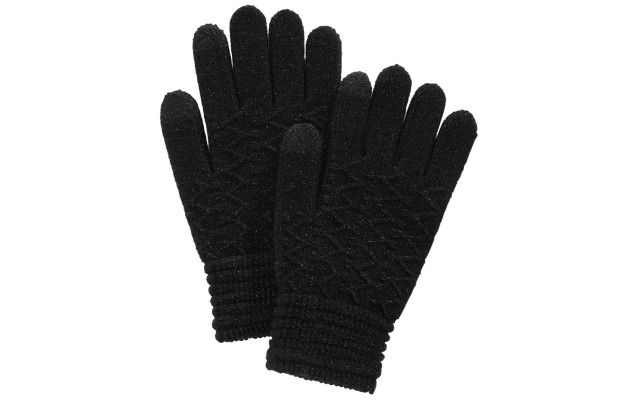  Zigzag Touchscreen Gloves (Black)