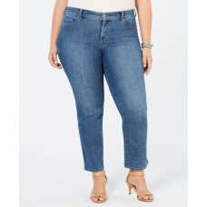 Style & Co Plus & Petite Plus Size Tummy Control Straight Leg Jeans (Dark Blue,16W)
