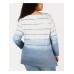 Style & Co Plus Size Ombré Handkerchief-Hem Top