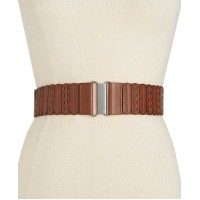 Style & Co. Women's Casual Panel Stretch Belt, Cognac, Small