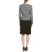  Women’s Rita Skirt Suit (White/Black, 8)