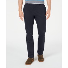 Tasso Elba Men’s Luca Flat-Front Stretch Pant (32×30, Navy)